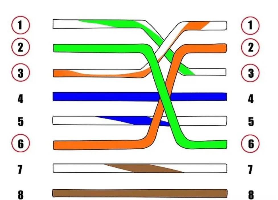 روش سوکت زنی کابل شبکه