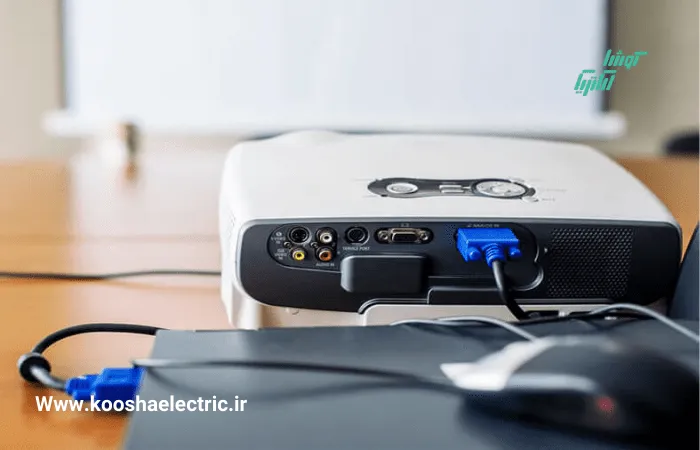 نحوه اتصال پرژکتور به کامپیوتر با کابل vga