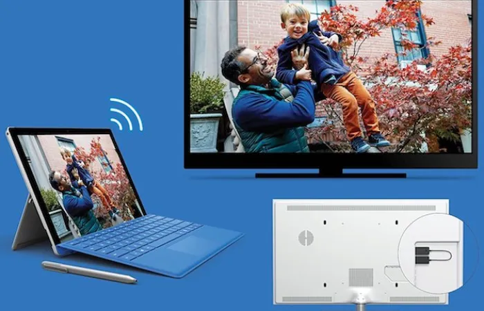 Connecting a laptop to a smart TV via Miracast