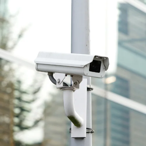 CCTV camera rack
